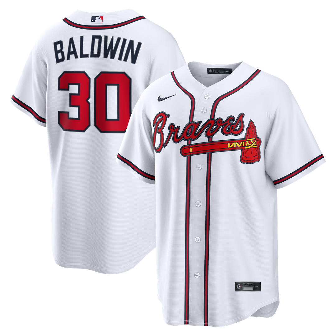Atlanta Braves Nike Drake Baldwin Home Replica Baseball Jersey - White