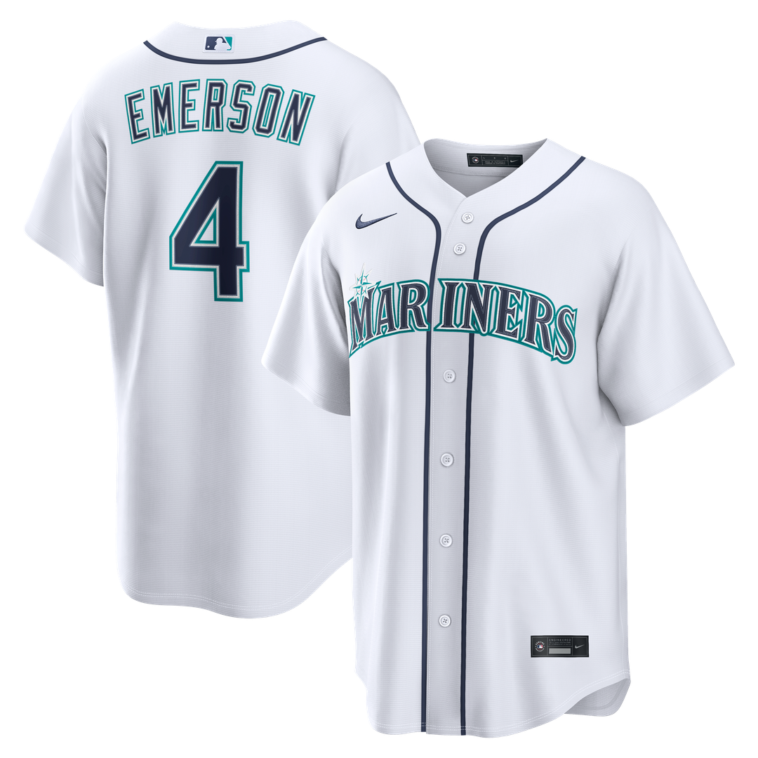 Seattle Mariners Nike Colt Emerson Home Replica Baseball Jersey - White