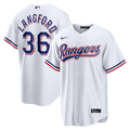 Texas Rangers Nike Wyatt Langford Home Replica Baseball Jersey - White