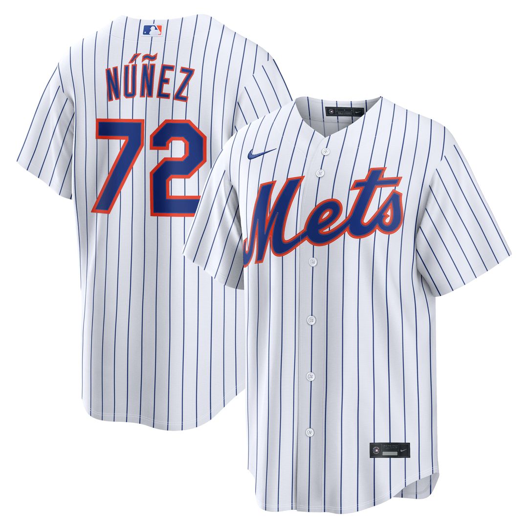 New York Mets Nike Dedniel Núñez Home Replica Baseball Jersey - White