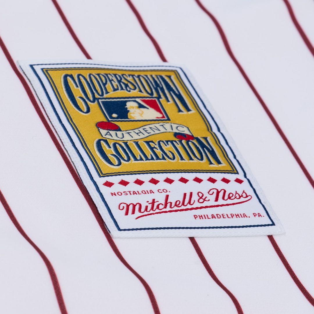 Philadelphia Phillies Mitchell & Ness Jimmy Rollins 2003 Cooperstown Collection Authentic Baseball Jersey - White