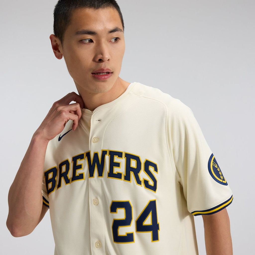 Milwaukee Brewers Nike William Contreras Home Limited Baseball Jersey - Cream
