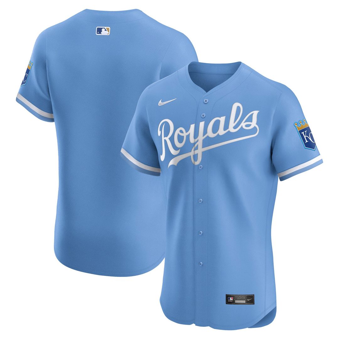 Kansas City Royals Nike Home Elite Baseball Jersey - White