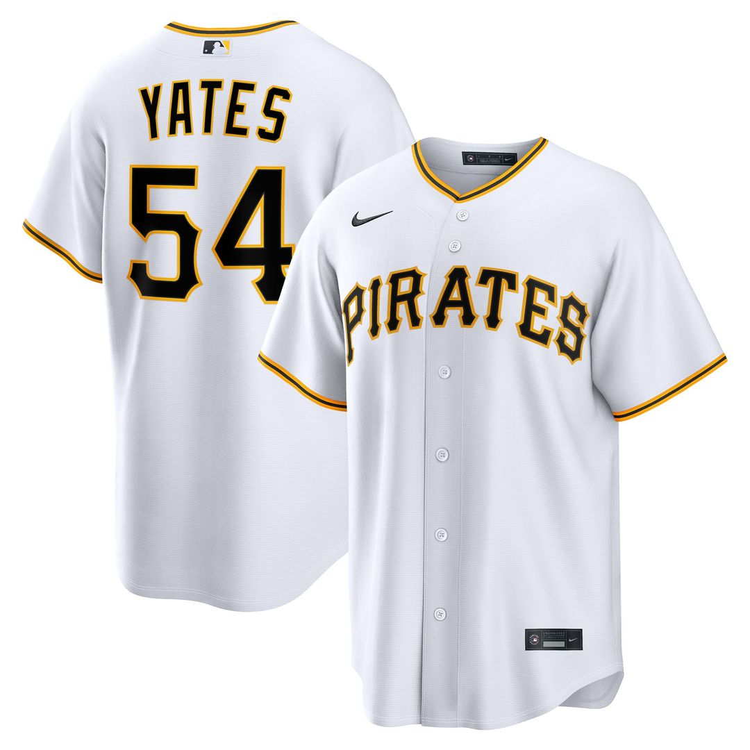 Pittsburgh Pirates Nike Kirby Yates Home Replica Baseball Jersey - White