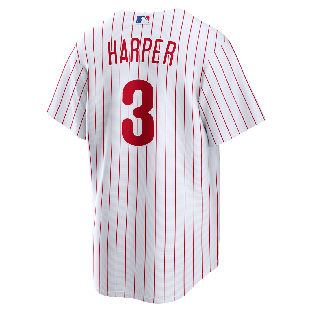 Philadelphia Phillies Nike Bryce Harper Home Replica Baseball Jersey - White
