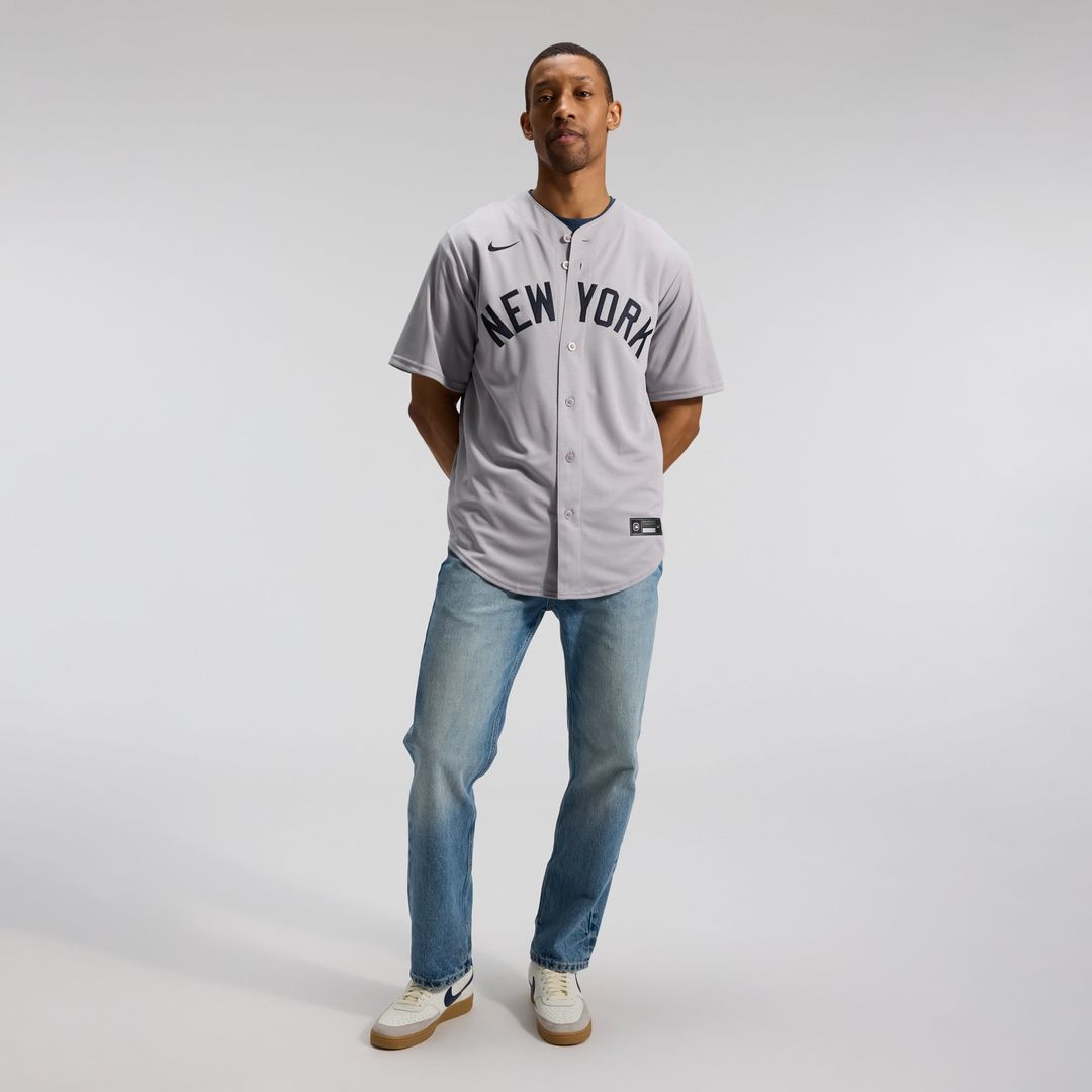 New York Yankees Nike Gerrit Cole Road Replica Baseball Jersey - Gray