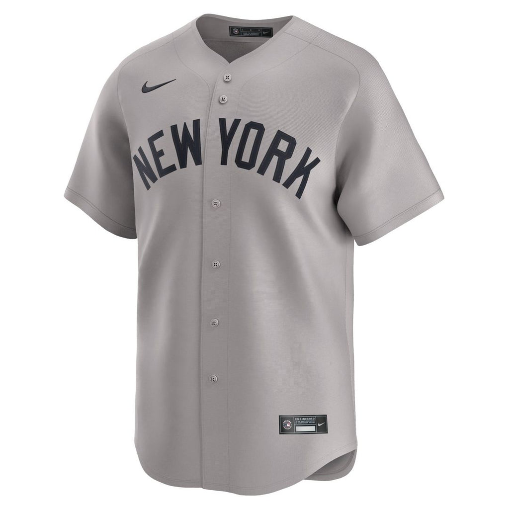 New York Yankees Nike Anthony Volpe Away Limited Baseball Jersey - Gray