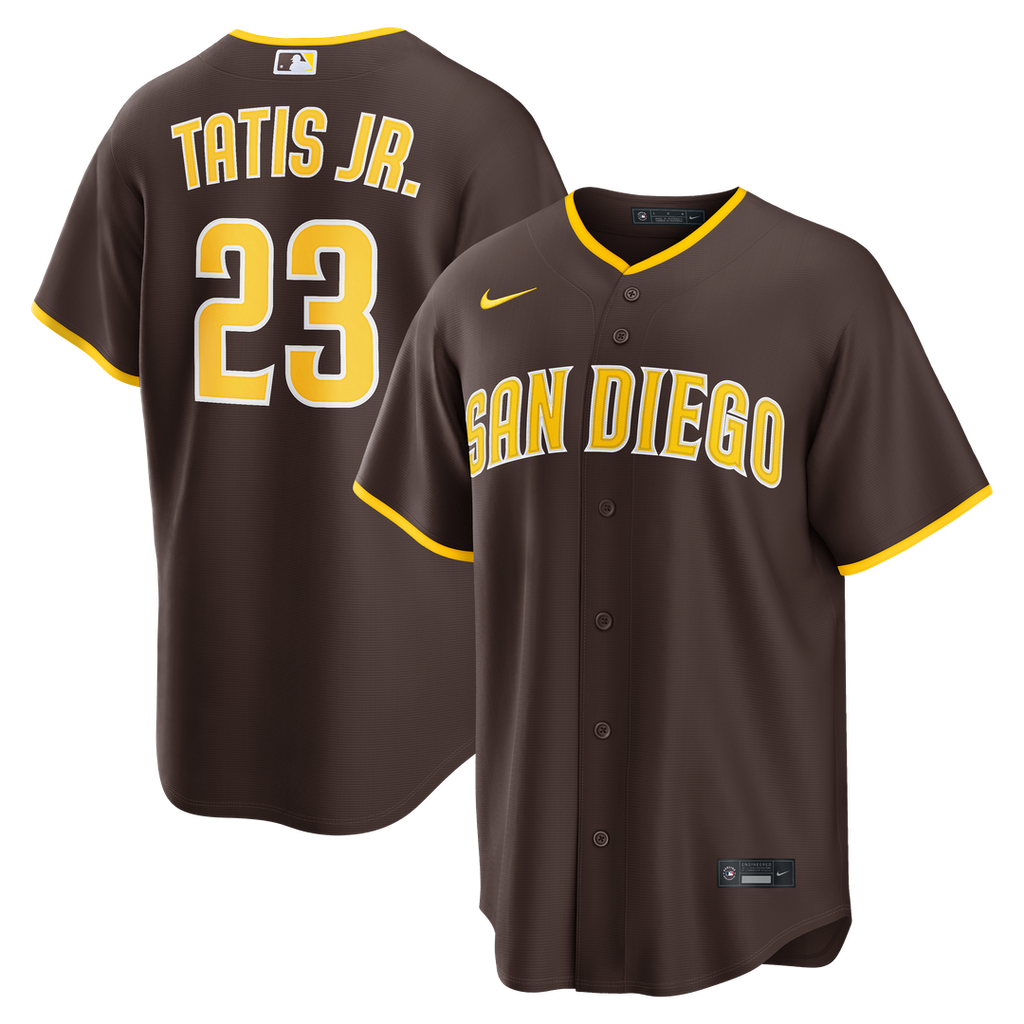 San Diego Padres Nike Fernando Tatis Jr. Road Replica Baseball Jersey - Brown