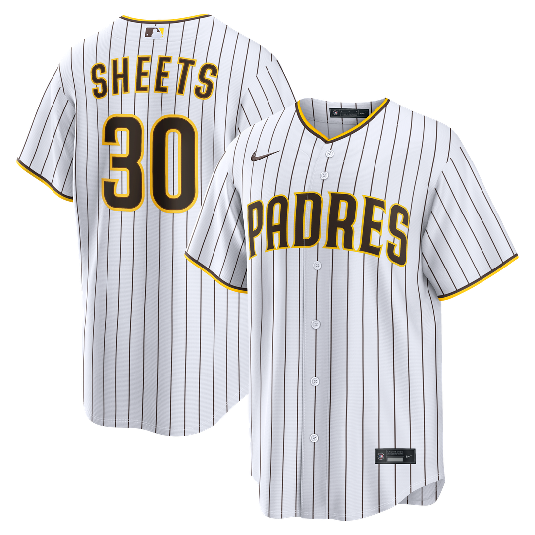 San Diego Padres Nike Gavin Sheets Home Replica Baseball Jersey - White