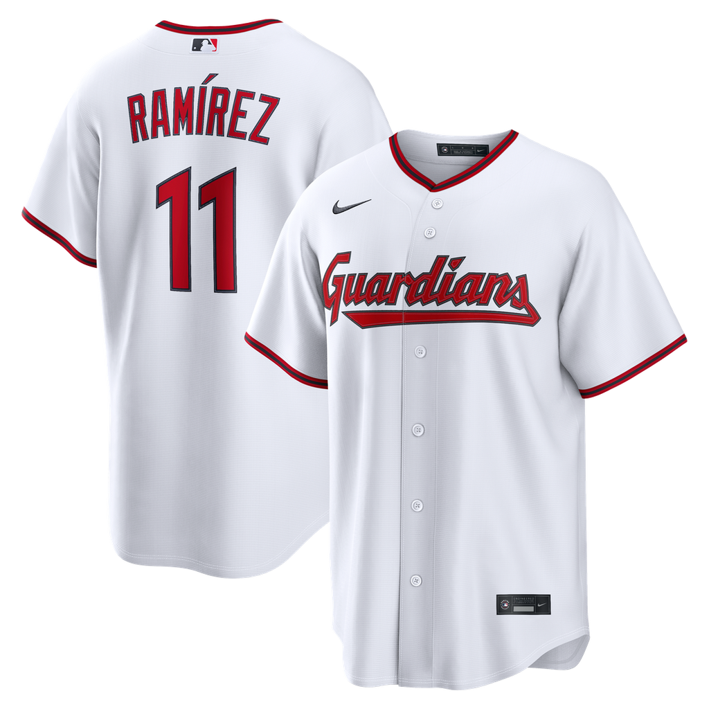Cleveland Guardians Nike José Ramírez Home Replica Baseball Jersey - White