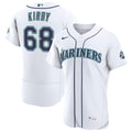 Seattle Mariners Nike George Kirby Home 50th Season Authentic Baseball Jersey - White