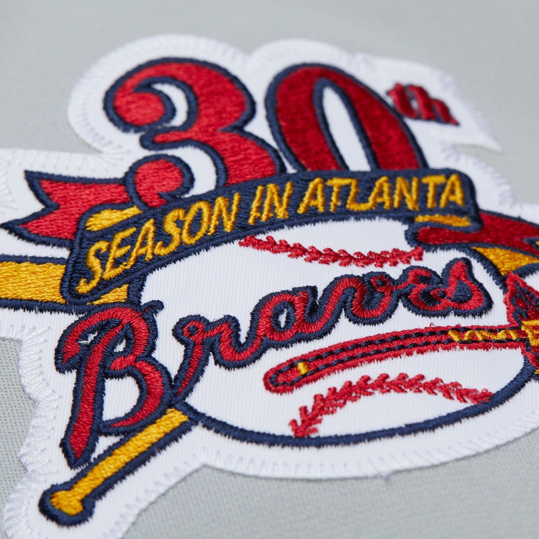 Atlanta Braves Mitchell & Ness Fred McGriff 1995 Throwback Authentic Baseball Jersey - Gray