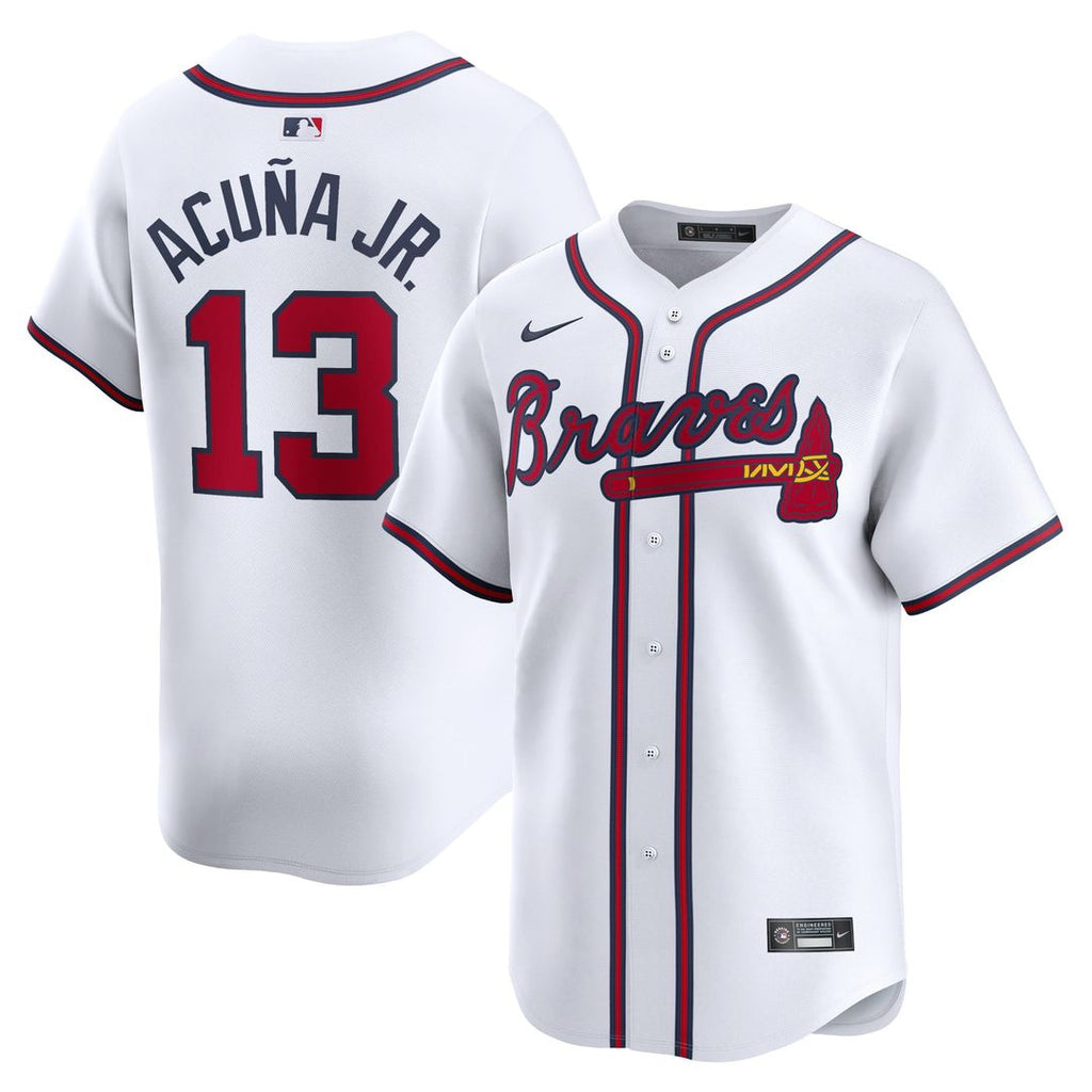 Atlanta Braves Nike Ronald Acuña Jr. Home Limited Baseball Jersey - White