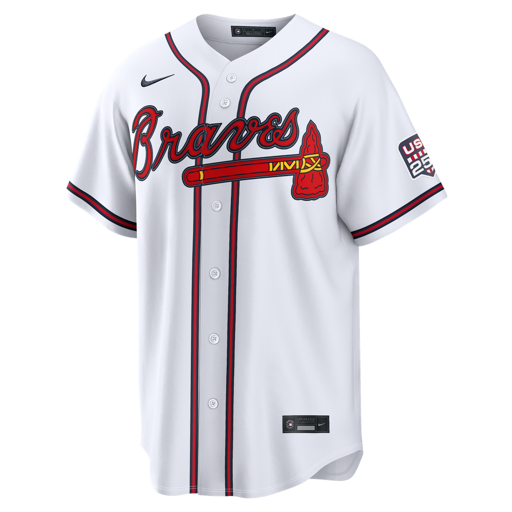 Atlanta Braves Nike Fourth of July Drake Baldwin USA 250 Stadium Baseball Jersey - White