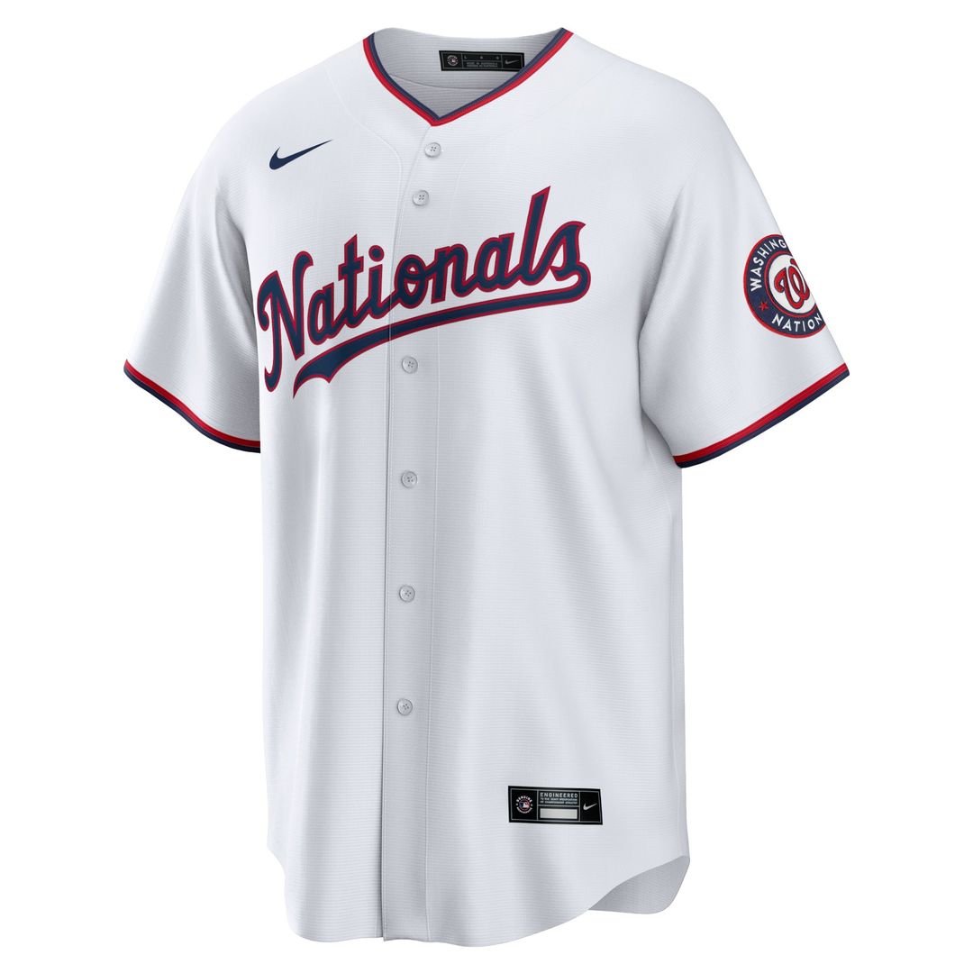 Washington Nationals Nike Home Blank Replica Baseball Jersey - White
