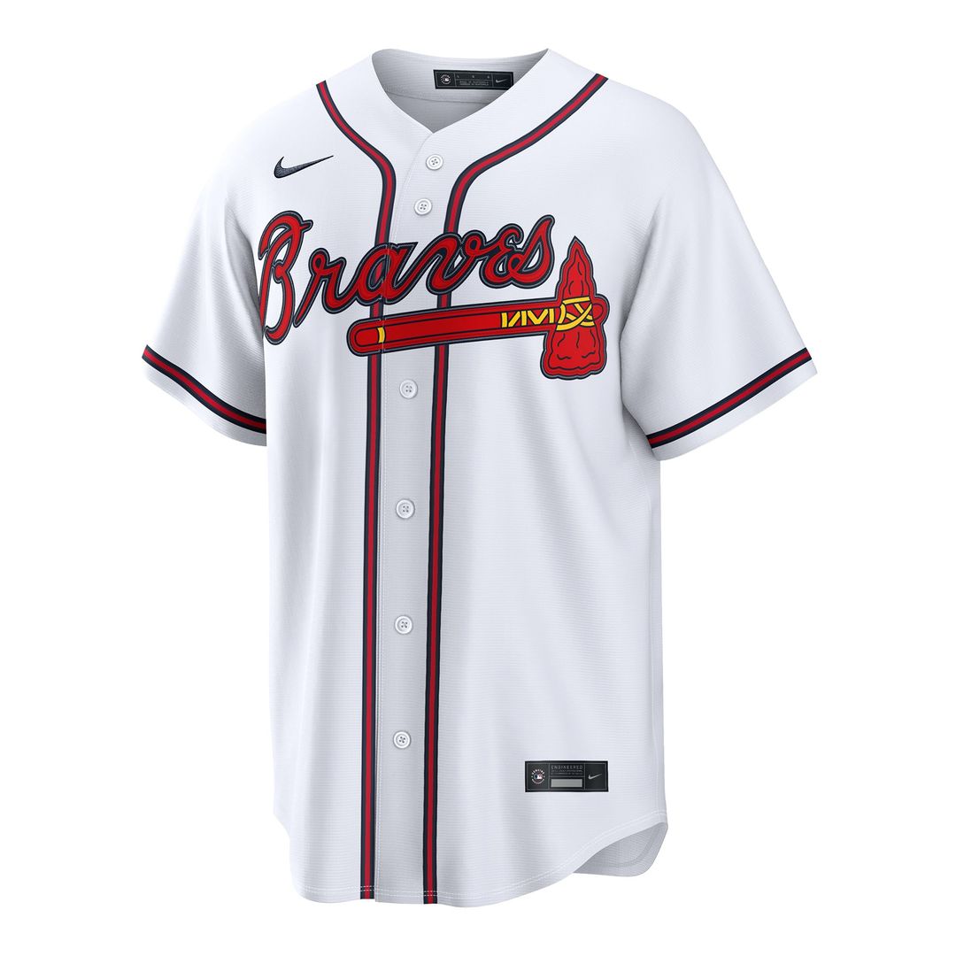 Atlanta Braves Nike Spencer Schwellenbach Home Replica Baseball Jersey - White