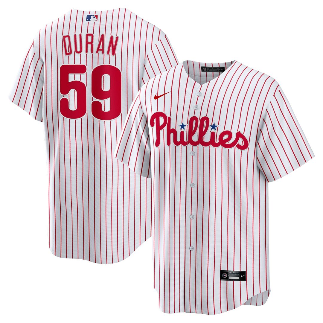 Philadelphia Phillies Nike Jhoan Duran Home Replica Baseball Jersey - White