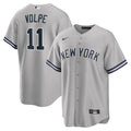 New York Yankees Nike Anthony Volpe Road Replica Baseball Jersey - Gray