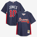 Atlanta Braves Mitchell & Ness Chipper Jones Authentic Batting Practice Baseball Jersey - Navy