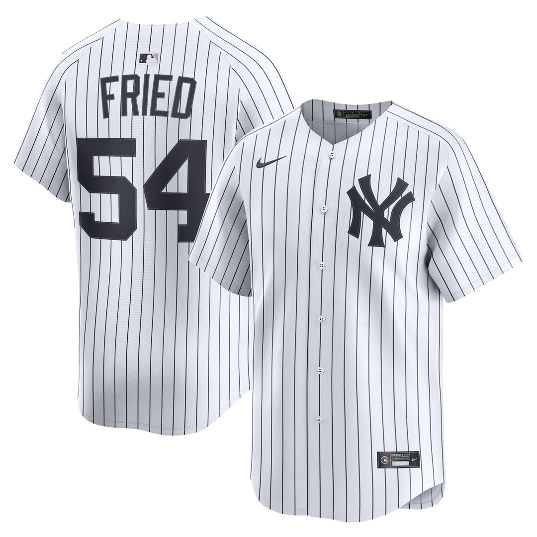 New York Yankees Nike Max Fried Road Limited Baseball Jersey - Gray