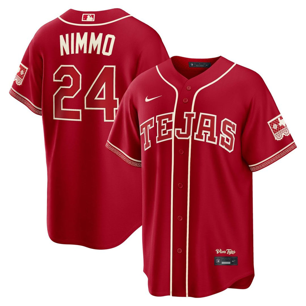 Texas Rangers Nike Brandon Nimmo 2026 City Connect Stadium Baseball Jersey - Red