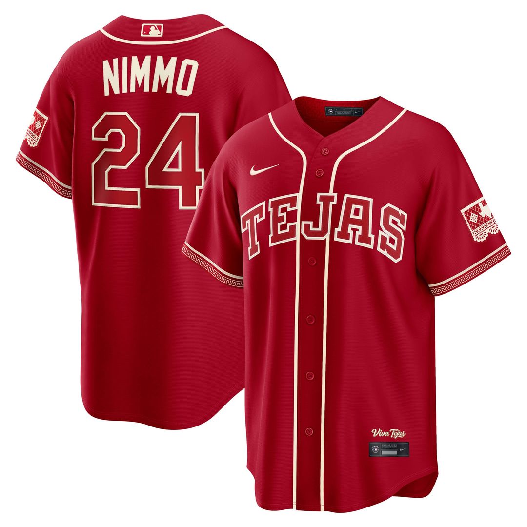 Texas Rangers Nike Brandon Nimmo 2026 City Connect Stadium Baseball Jersey - Red