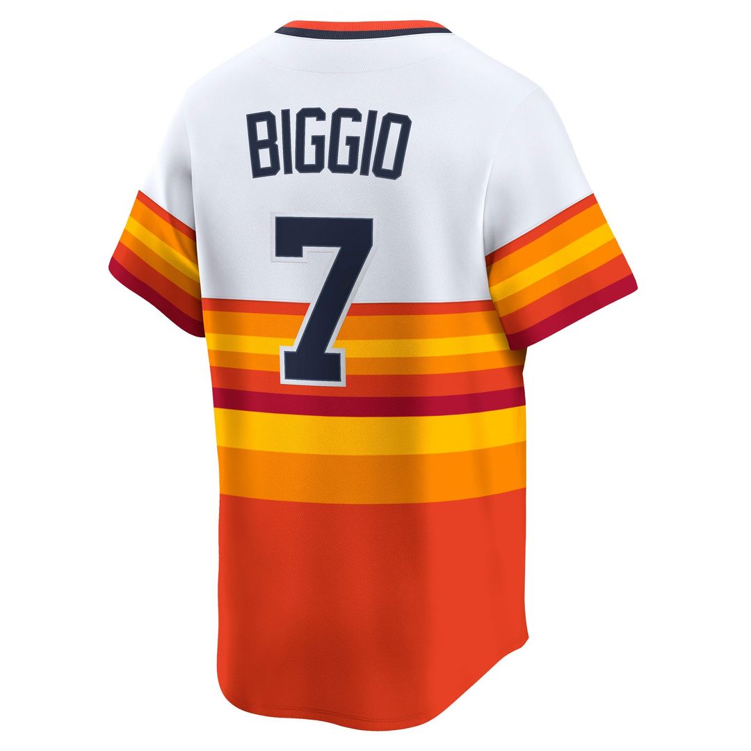 Houston Astros Nike Craig Biggio Throwback Cooperstown Collection Limited Baseball Jersey - White