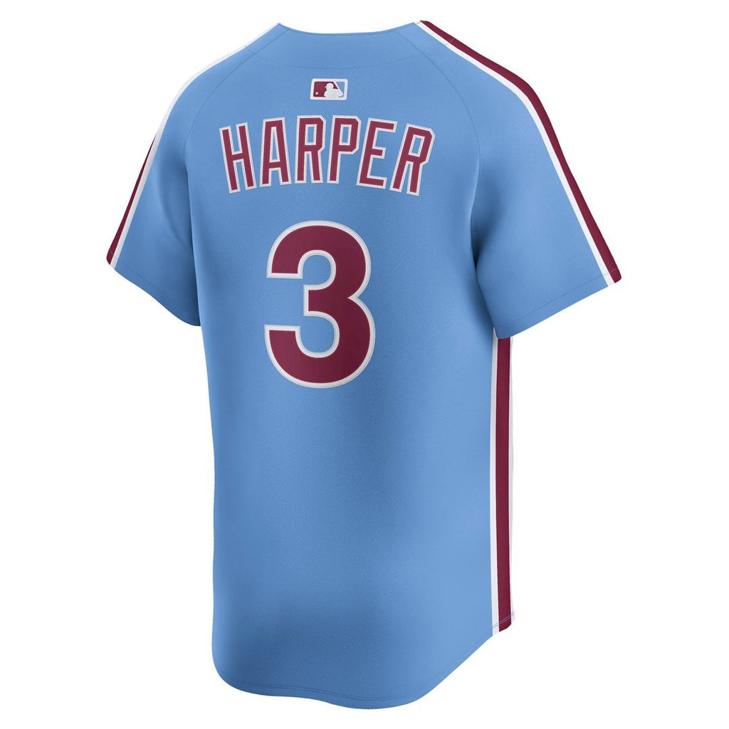 Philadelphia Phillies Nike Bryce Harper Road Limited Baseball Jersey - Gray