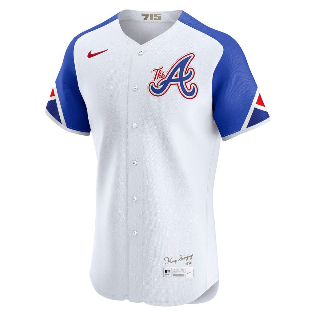 Atlanta Braves Nike City Connect Elite Baseball Jersey - White