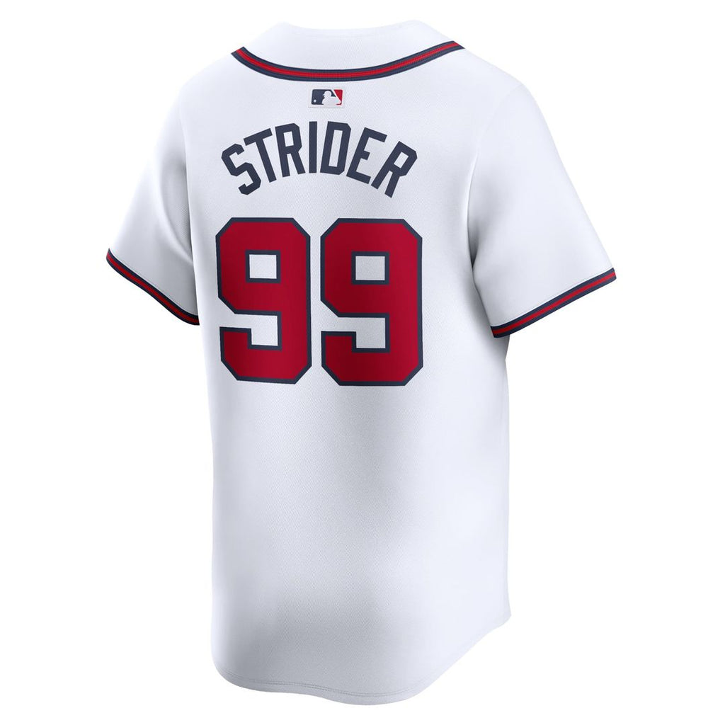 Atlanta Braves Nike Spencer Strider Home Limited Baseball Jersey - White