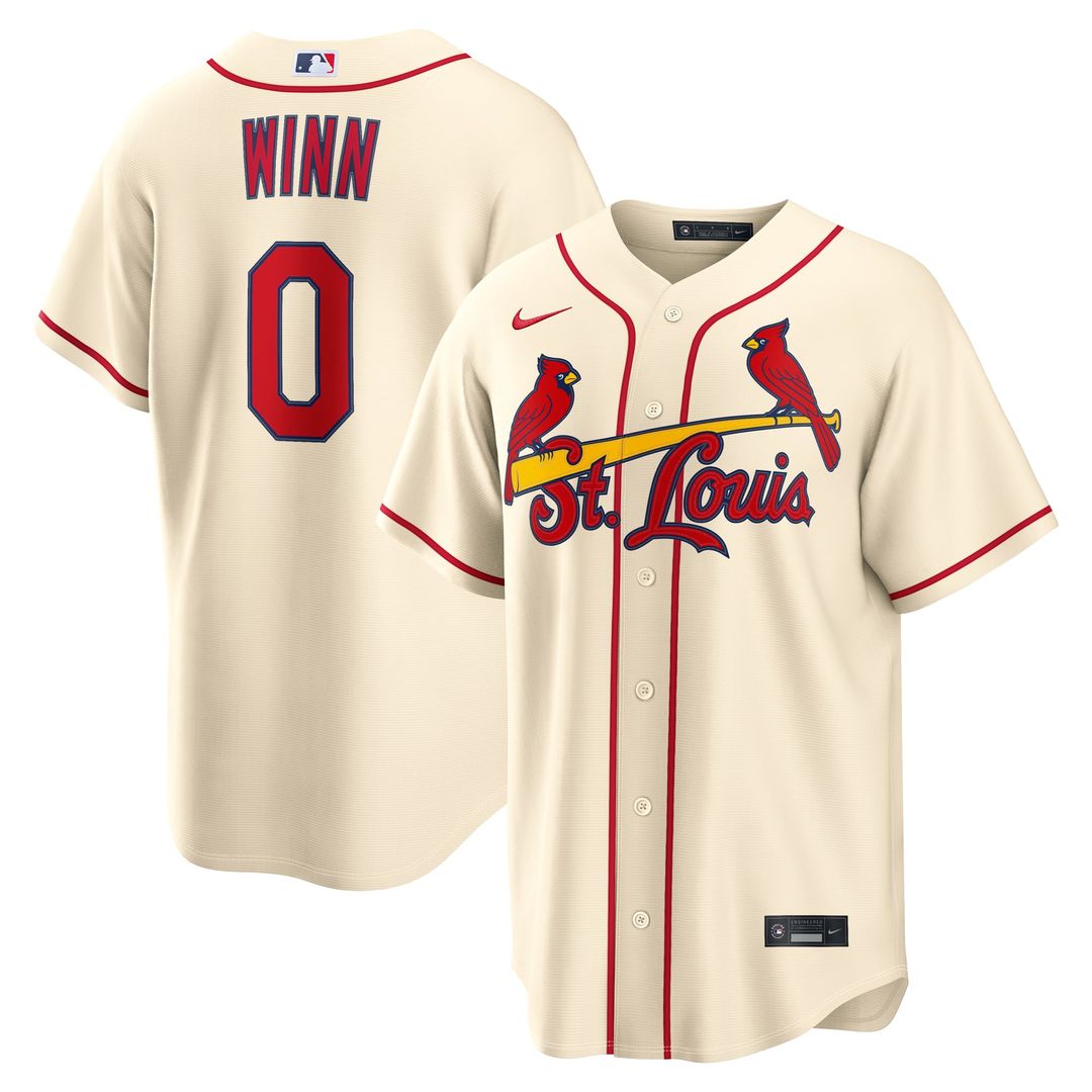 St. Louis Cardinals Nike Masyn Winn Alternate Replica Baseball Jersey - Light Blue
