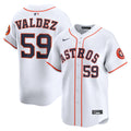Houston Astros Nike Framber Valdez Home Limited Baseball Jersey - White