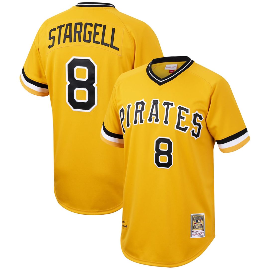 Pittsburgh Pirates Mitchell & Ness Willie Stargell Cooperstown Collection Authentic Baseball Jersey - Gold