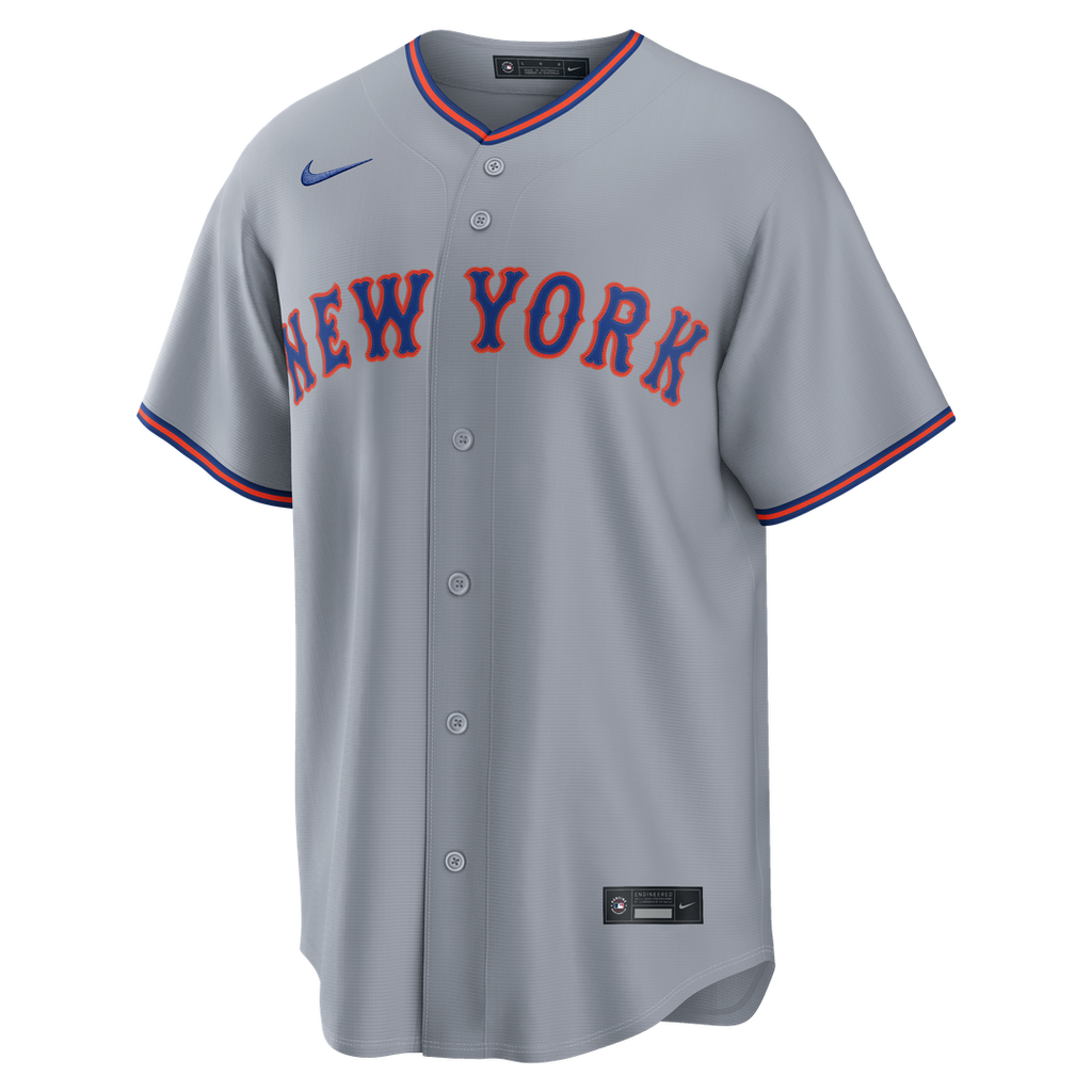 New York Mets Nike Juan Soto Road Replica Baseball Jersey - Gray