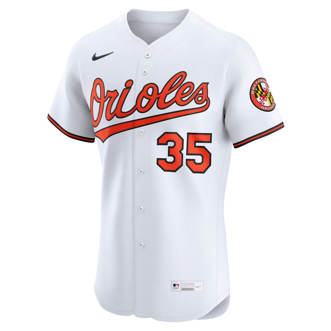 Baltimore Orioles Nike Adley Rutschman Home Elite Baseball Jersey - White