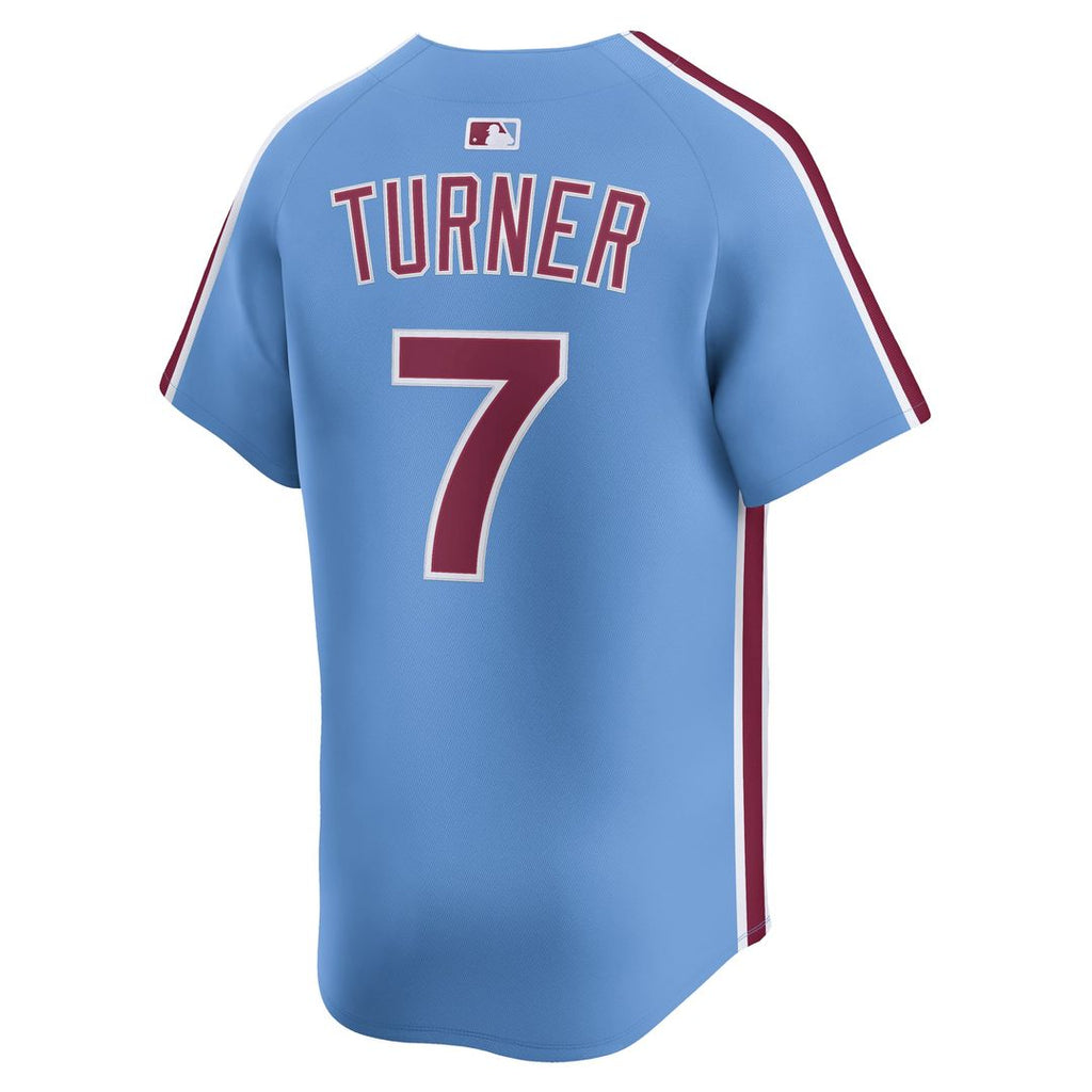 Philadelphia Phillies Nike Trea Turner Alternate Limited Baseball Jersey - Light Blue