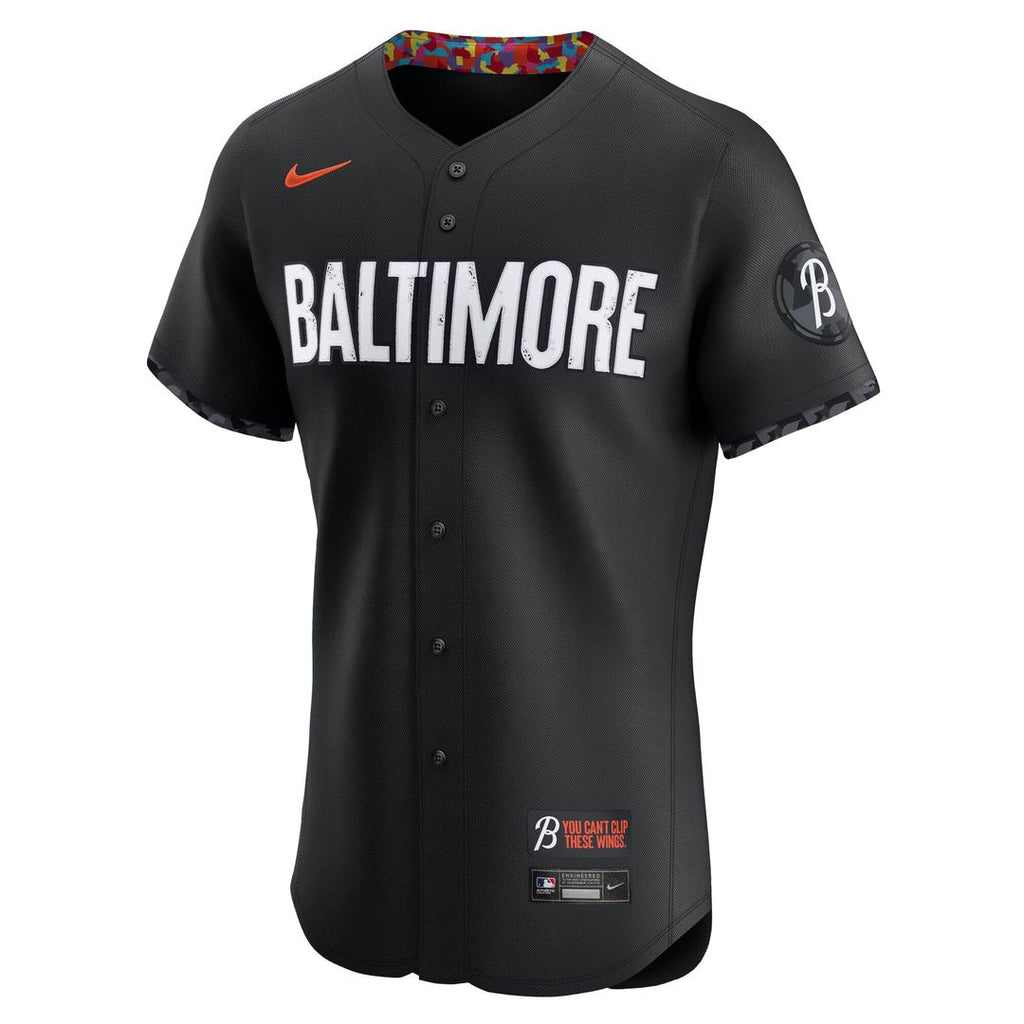 Baltimore Orioles Nike City Connect Elite Baseball Jersey - Black