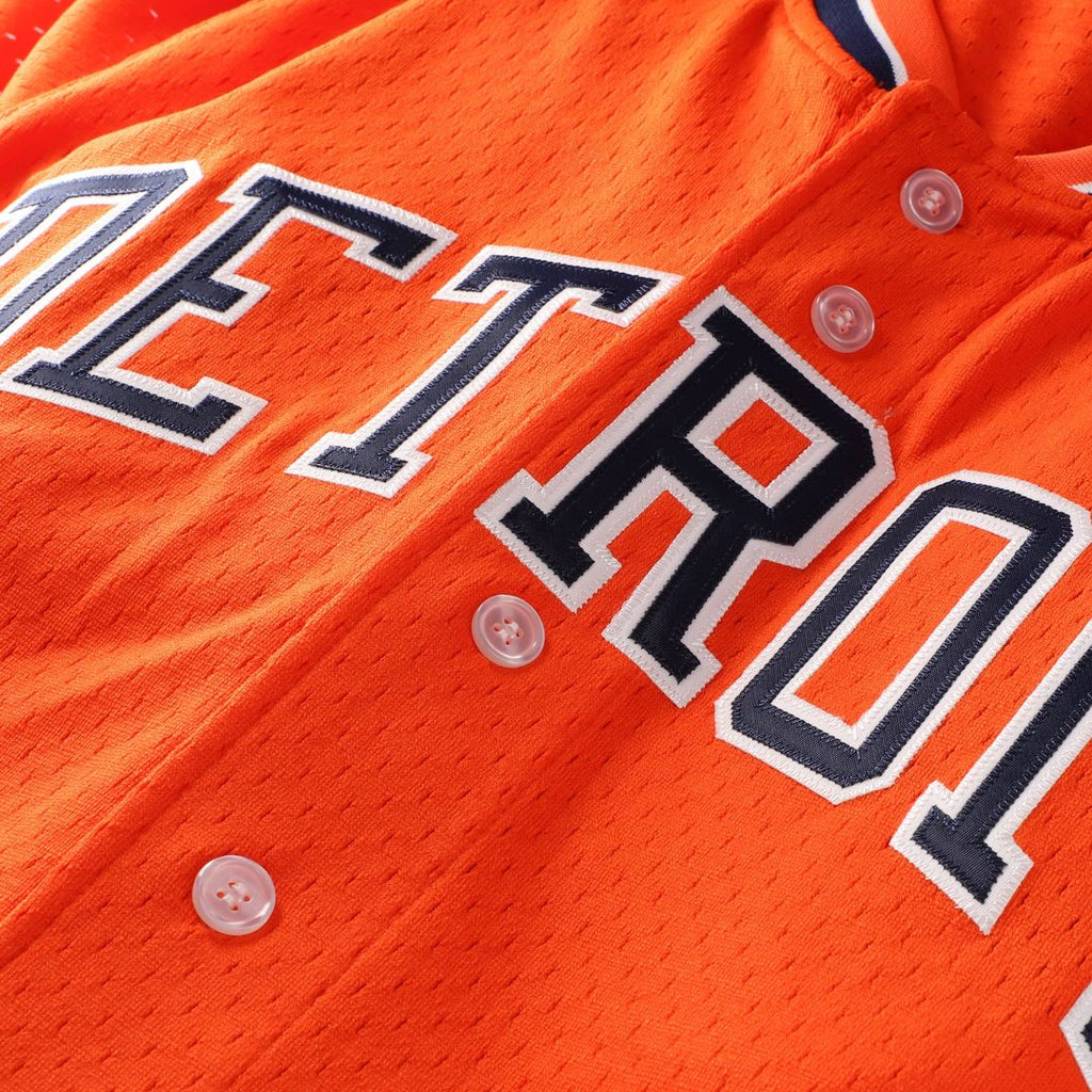 Detroit Tigers Mitchell & Ness Kirk Gibson Cooperstown Collection Mesh Batting Practice Button-Up Baseball Jersey - Orange