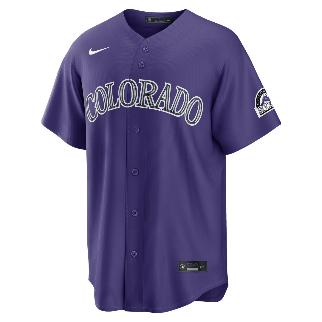 Colorado Rockies Nike Alternate Stadium Baseball Jersey - Purple