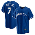 Kansas City Royals Nike Bobby Witt Jr. Rush Blue Alternate 2 Replica Baseball Jersey