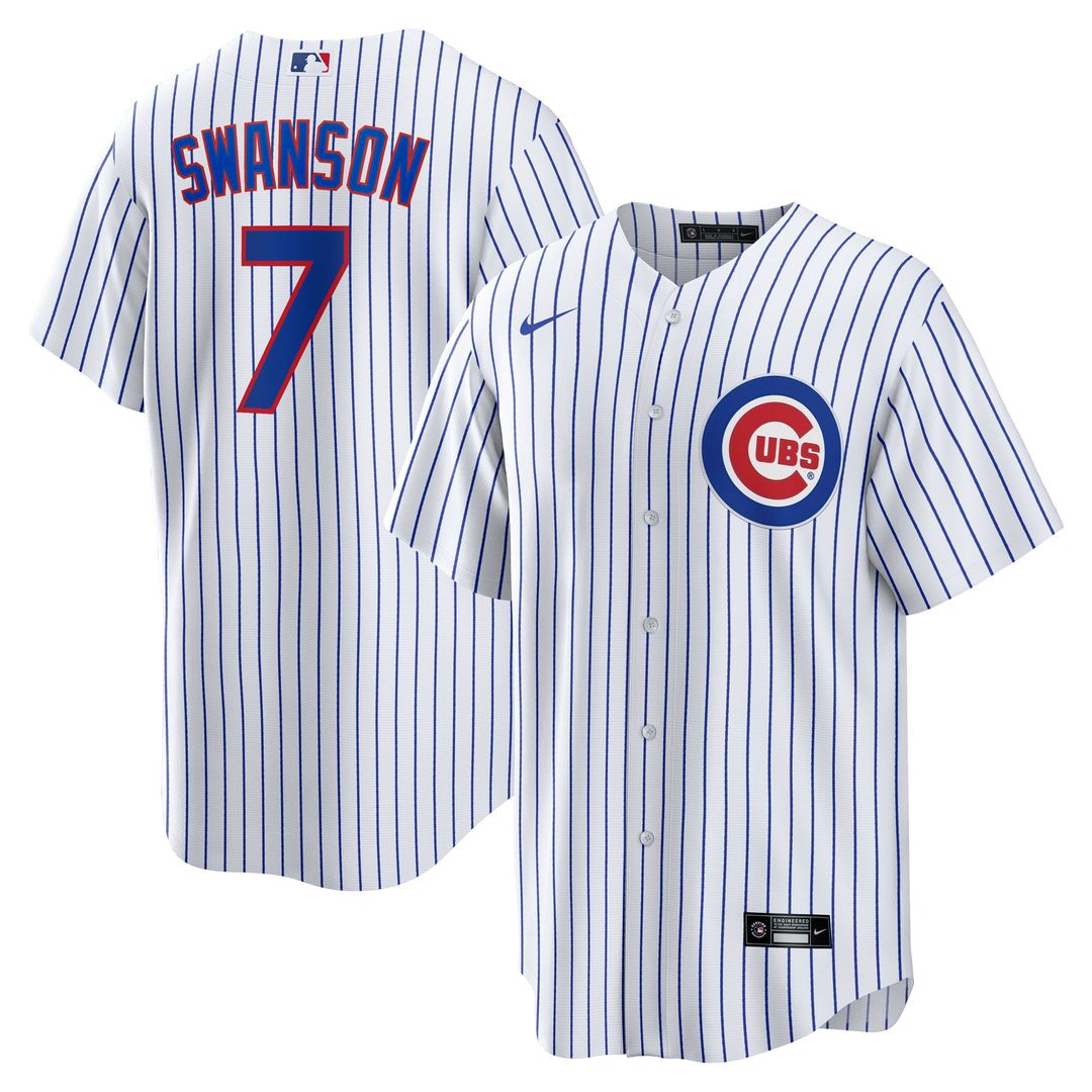 Chicago Cubs Nike Dansby Swanson Replica Baseball Jersey - White