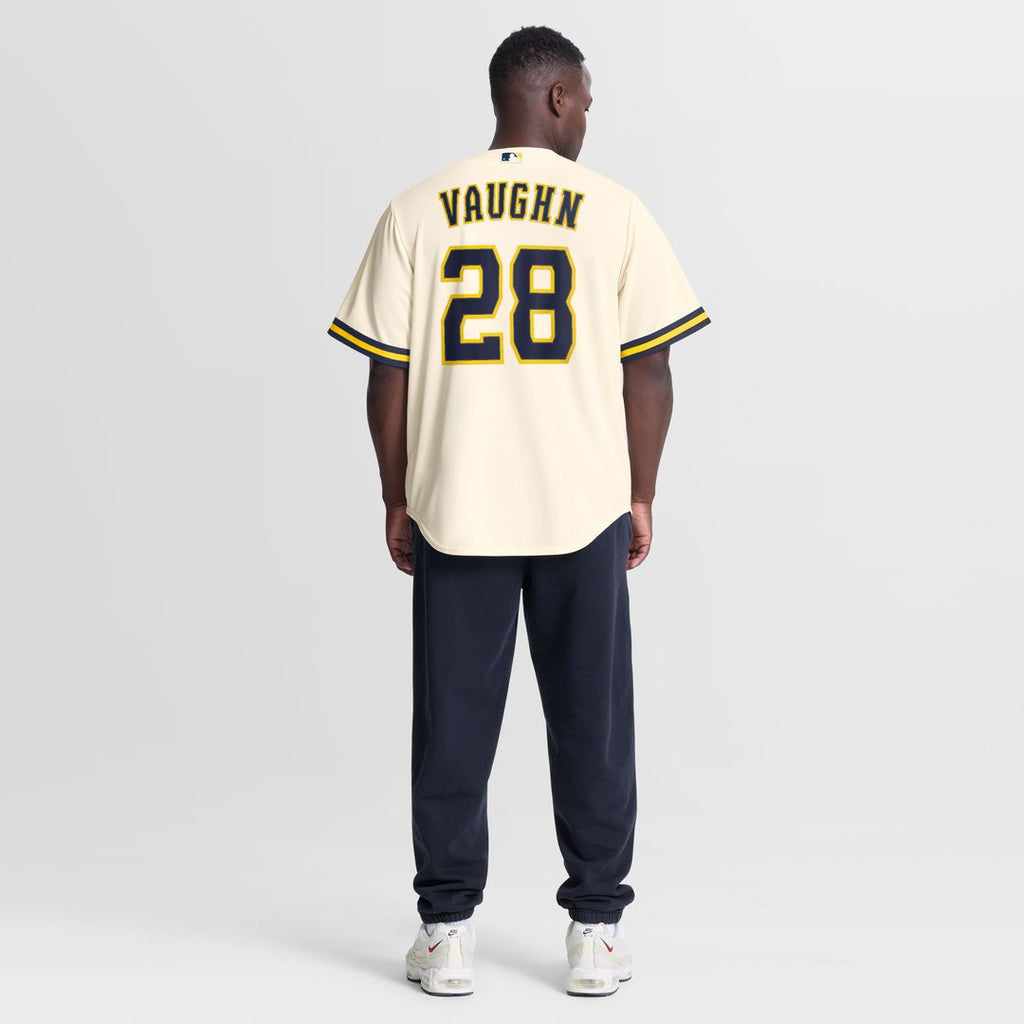 Milwaukee Brewers Nike Andrew Vaughn Home Replica Baseball Jersey - Cream