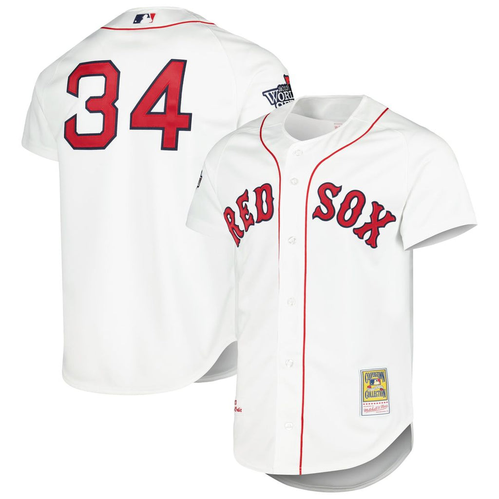 Boston Red Sox Mitchell & Ness David Ortiz Cooperstown Collection Authentic Baseball Jersey - White