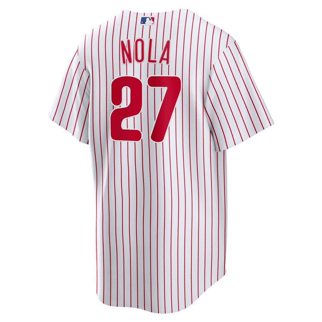 Philadelphia Phillies Nike Aaron Nola Home Replica Player Name Baseball Jersey - White