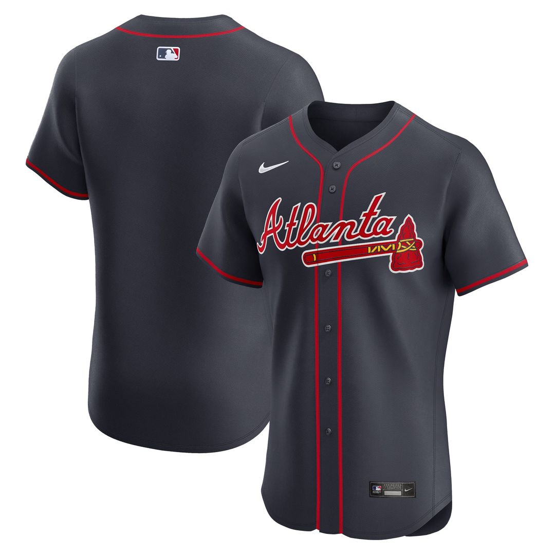 Atlanta Braves Nike Home Elite Baseball Jersey - White
