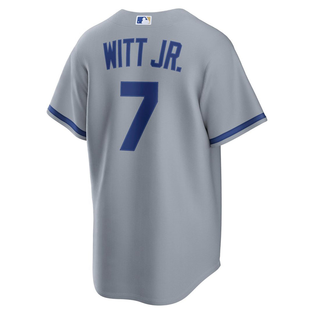 Kansas City Royals Nike Bobby Witt Jr. Road Replica Baseball Jersey - Gray