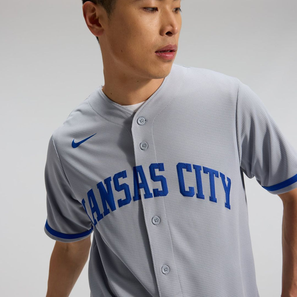 Kansas City Royals Nike Bobby Witt Jr. Road Replica Baseball Jersey - Gray