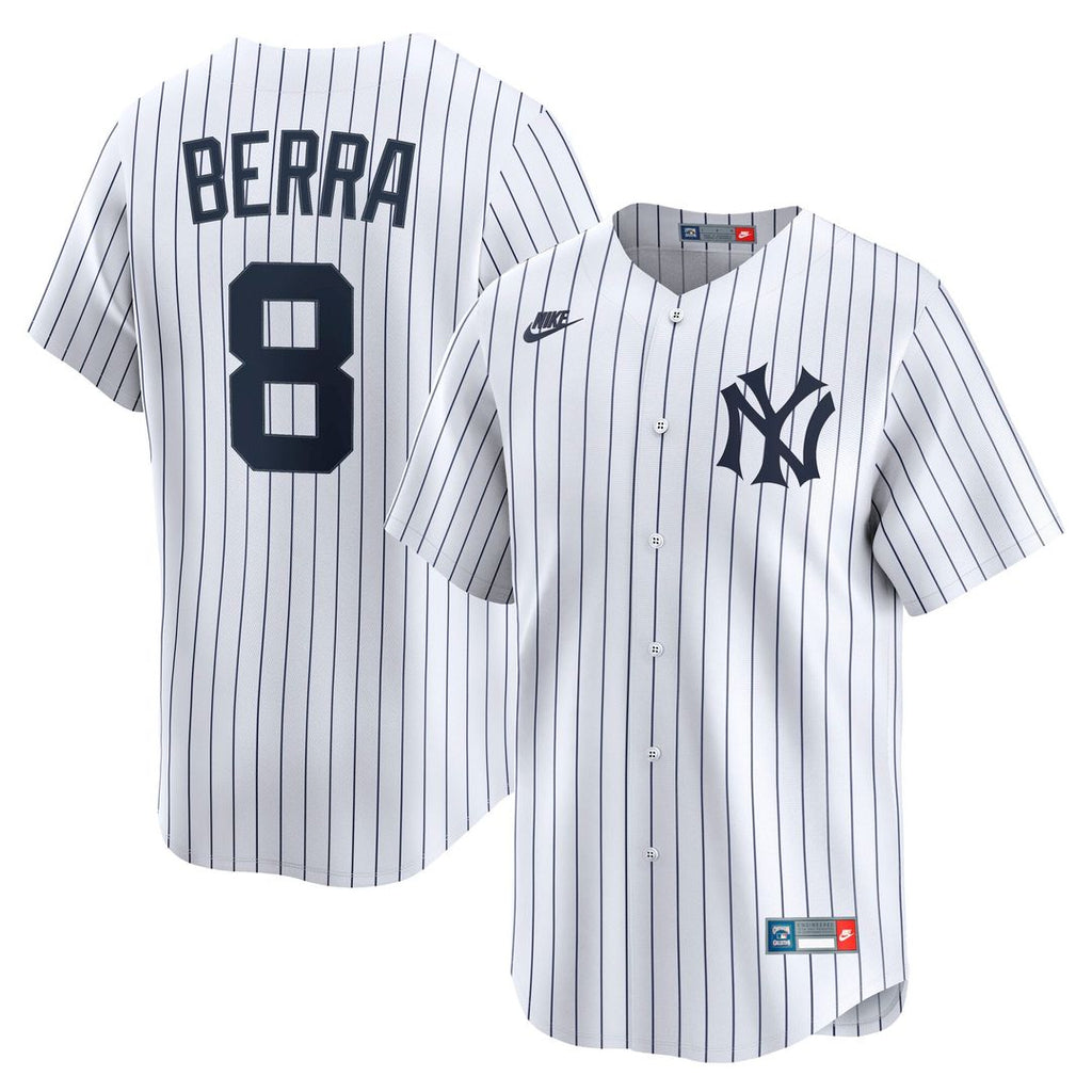New York Yankees Nike Yogi Berra Cooperstown Collection Limited Baseball Jersey - White