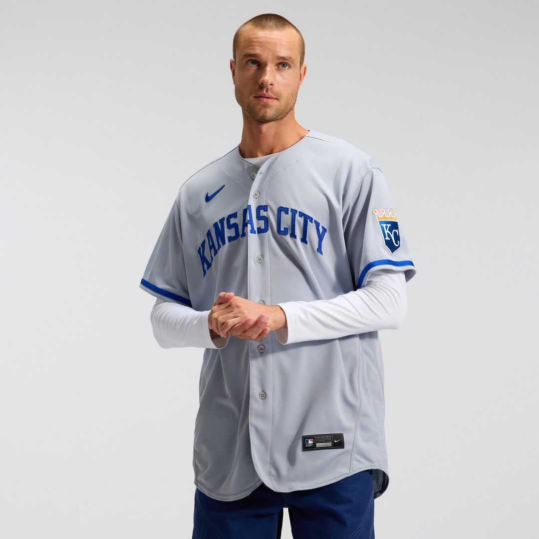 Kansas City Royals Nike 2022 Road Authentic Baseball Jersey - Gray