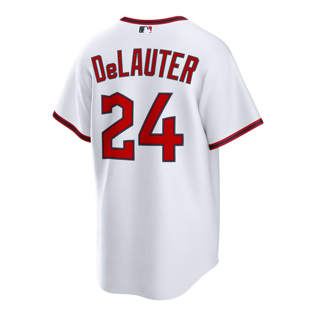 Cleveland Guardians Nike Chase DeLauter Home Replica Baseball Jersey - White